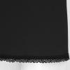 Alvivi Women's Elastic Waist Half Slip Underskirt Short Mini Skirt Slit Lace Trim Skirts Nylon Essentials Half Slip Black OneSize view 2