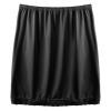 Alvivi Women's Elastic Waist Half Slip Underskirt Short Mini Skirt Slit Lace Trim Skirts Nylon Essentials Half Slip Black OneSize view 3