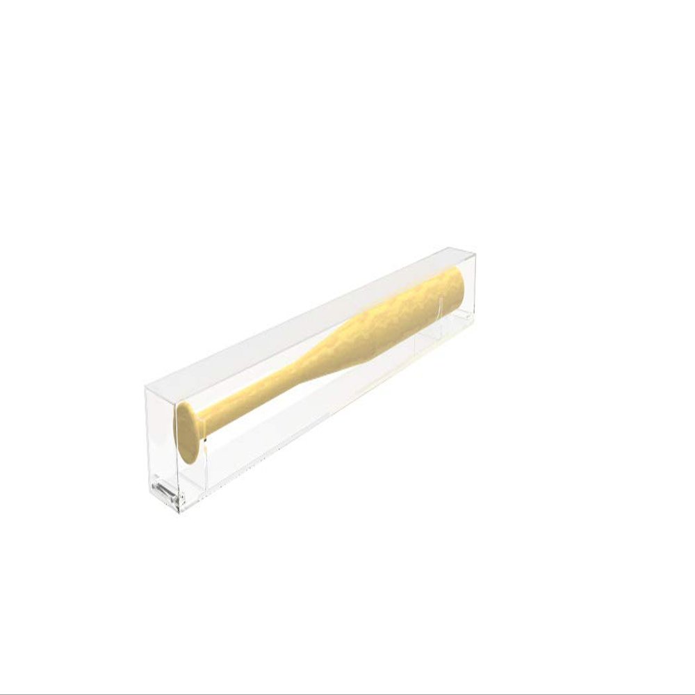 Junior Size Clear Acrylic Baseball Bat Display Small 31.5 X 4 X 4" Wall Mount Table Top Bat Holder Glorifier Confirm With Us You Checked Dims Will Fit Your Bat Size Verification Required 100089NEW-NPF