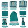 BAGAIL 8 Set Packing Cubes Luggage Packing Organizers for Travel Accessories-Aqua Color view 2