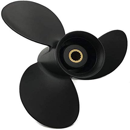 Yoofosun Dia 9 1/4 Inch Boat Aluminum Propeller 9.9HP 15HP 20HP RH Prop Fit Mercury Outboard Engines with 14 Spline Tooth 9 1/4x11