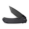 CIVIVI Brazen Folding Pocket Knife,3.5-Inch Tanto D2 Plain Blade,G-10 Outdoor Camping Hiking Knife with Thumb Studs and Flipper opener,Unique Tool Gift for EDC Men Women C2023C (Black) view 3