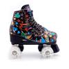 Youth Roller Skates for Women Men Graffiti Freestyle Quad Rink Skate Shoes Black 13 M US Women view 2