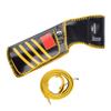 AMEYXGS Archery Back Quiver Holder Lightweight Adjustable Arrow Bag Leather Handmade for Bow Hunting and Target Practicing (Black Yellow) view 3
