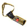 AMEYXGS Archery Back Quiver Holder Lightweight Adjustable Arrow Bag Leather Handmade for Bow Hunting and Target Practicing (Black Yellow) view 4