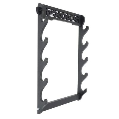 Sword Holder Wall Mount Hollow Out Pattern Sword Display Stand for Katana Wakizashi and Standard Swords 1-6 Tier,5 Tier