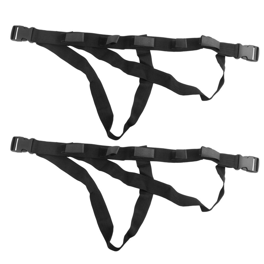 VOSAREA 1set Fishing Rod Car Brackets Vehicle Rod Holder Straps for Secure Transport Black Durable and Tear-Resistant