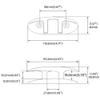 YUSOVE Boat Folding Cleat 4-1/2" 316 Stainless Steel Marine Flip Up Dock Cleat,Pack of 2 view 2