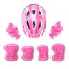 Aislor Kids Bike Helmet Sports Protective Gear Set Suitable for Toddler Boys Girls Knee Pads Elbow Pads Wrist Pads for Bike Skateboard Scooter Pink One Size view 1
