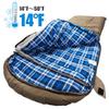 AGEMORE 0 Degree Canvas Sleeping Bag for Fishing, Hunting, Traveling and Camping Particularly in Cold Winter Outdoor with Removable Flannel Liner, Heavy Duty Sleeping Bag for Big and Tall Adults view 2