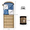 AGEMORE 0 Degree Canvas Sleeping Bag for Fishing, Hunting, Traveling and Camping Particularly in Cold Winter Outdoor with Removable Flannel Liner, Heavy Duty Sleeping Bag for Big and Tall Adults view 4