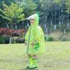 D C.Supernice Kids Rain Ponchos Baby Girls Boys Lightweight Cartoon Dinosaur Raincoat Hooded Waterproof Cape School Jacket Rainwear view 4