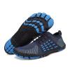 WateLves Water Shoes for Men Women Barefoot Quick-Dry Aqua Sock Outdoor Athletic Sport Shoes Kayaking Boating Hiking Surfing Walking (N-Black Blue, 37) view 3
