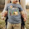 One Fun Camper 1st Birthday Camping Outdoor Themed T-Shirts for Girls and Boys Granite Heather Shirt 12 Months view 2
