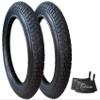 (2 Sets) 18 x 2.125 Kids Bike Replacement Tires and Tubes - Compatible with Most 18 Kids Bikes Like RoyalBaby, Joystar, and Dynacraft - Made from BPA/Latex Free Butyl Rubber view 1