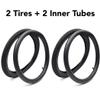 (2 Sets) 18 x 2.125 Kids Bike Replacement Tires and Tubes - Compatible with Most 18 Kids Bikes Like RoyalBaby, Joystar, and Dynacraft - Made from BPA/Latex Free Butyl Rubber view 2