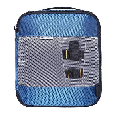 Kylebooker Soft Plastic Bait Storage Binders Organizer Saltwater Fishing Lure Leader Wallet Tackle Binder Bag (Blue)