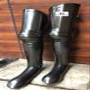 Medieval Knight Leg Armor Complete Fluted Cuisines Knees and Greaves Black view 1