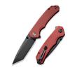CIVIVI Brazen Folding Pocket Knife,3.5-Inch Tanto D2 Plain Blade,G-10 Outdoor Camping Hiking Knife with Thumb Studs and Flipper opener,Unique Tool Gift for EDC Men Women C2023B (Burgundy) view 1