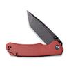 CIVIVI Brazen Folding Pocket Knife,3.5-Inch Tanto D2 Plain Blade,G-10 Outdoor Camping Hiking Knife with Thumb Studs and Flipper opener,Unique Tool Gift for EDC Men Women C2023B (Burgundy) view 3