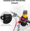 KEMIMOTO Bike Cup Holder, Handlebar Water Bottle Holder with Mesh Pockets, Oxford Fabric, Up to 32oz, 2 Pack view 3