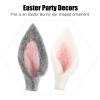 Amosfun 8pcs Easter Bunny Ears Felt Rabbit Ear Ornaments Animal Ears DIY Craft Hair Accessories for Kids Easter Party Supplies view 4