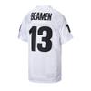 luqiaomaoyi Willie Beamen #13 Jamie Foxx Any Given Sunday Sharks Movie Men Football Jersey Stitched White Size M view 3