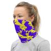 Abstract Brush Art Design Neon Yellow Neck Gaiter view 3