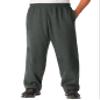 KingSize Men's Big & Tall Fleece Open-Bottom Sweatpants - Big - L, Heather Charcoal view 1