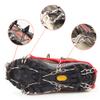 LINXGR 11 Spikes Kids Crampons, Ice Cleats for Shoes and Boots 11 Teeth Anti Slip Crampons Small for Kids Camping Hiking Walking Shoes, Gradeschoolers (Red, Medium for Little/Big Kids) view 3