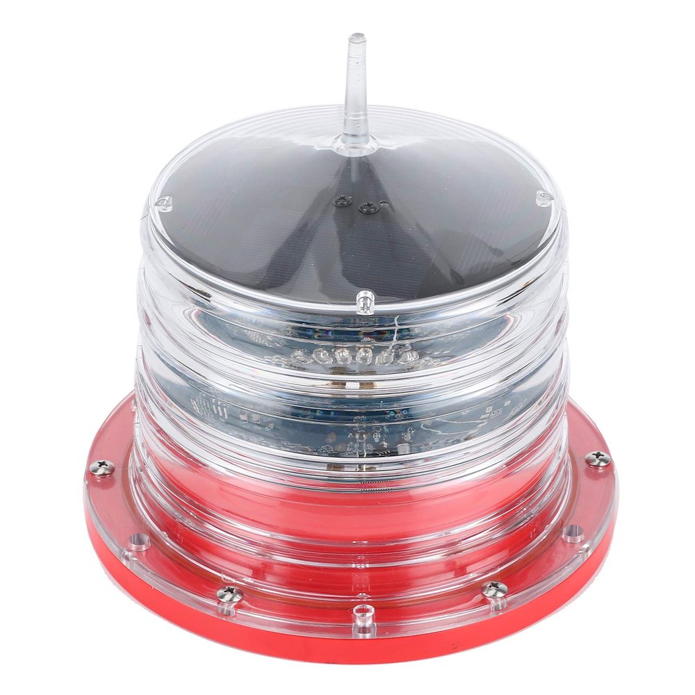 Boat Navigation Lights, Solar Power Beacon Light LED Flashing Floating Lamp IP68 for Marine Ship Boat