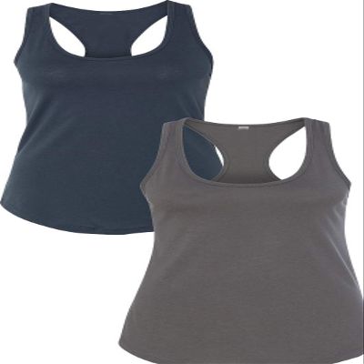 1533 Next Level The Ideal Racerback Tank 2XLIndigo-Dark Grey