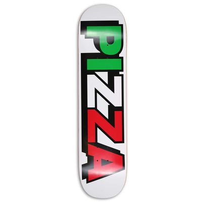 Pizza Skateboard Deck Tri Logo 7.75"