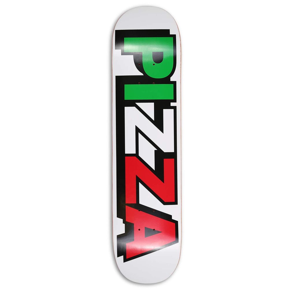 Pizza Skateboard Deck Tri Logo 7.75"