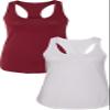 1533 Next Level The Ideal Racerback Tank 2XLCardinal-White view 1