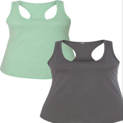 1533 Next Level The Ideal Racerback Tank XLMint-Dark Grey