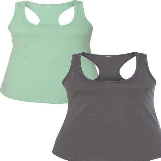 1533 Next Level The Ideal Racerback Tank XLMint-Dark Grey
