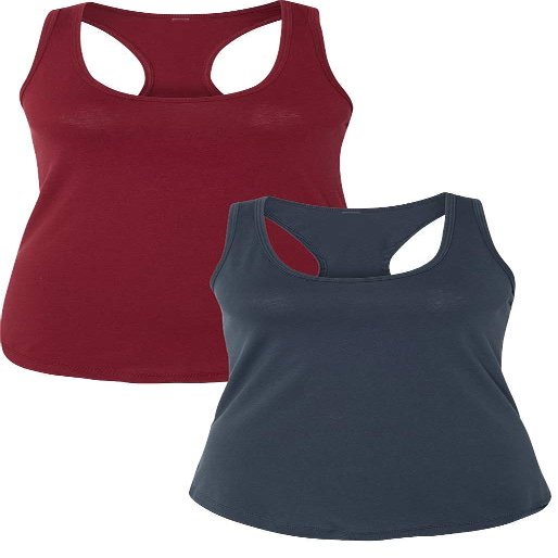 1533 Next Level The Ideal Racerback Tank Medium Cardinal-Indigo