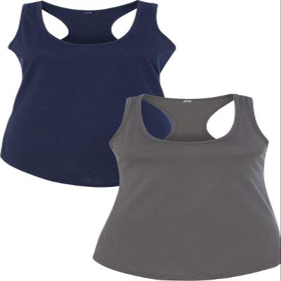 1533 Next Level The Ideal Racerback Tank LargeNavy-Dark Grey