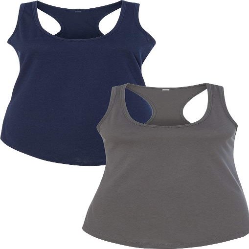 1533 Next Level The Ideal Racerback Tank LargeNavy-Dark Grey
