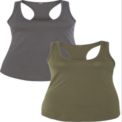 1533 Next Level The Ideal Racerback Tank Small Dark Grey-Army