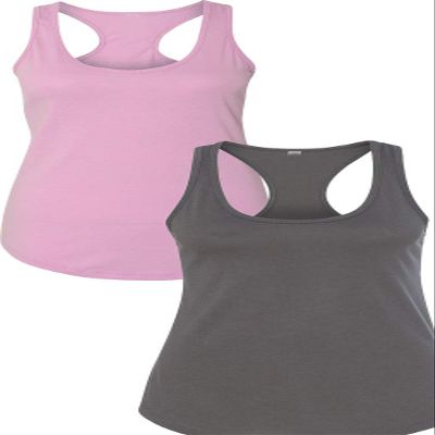 1533 Next Level The Ideal Racerback Tank 2XLLilac-Dark Grey