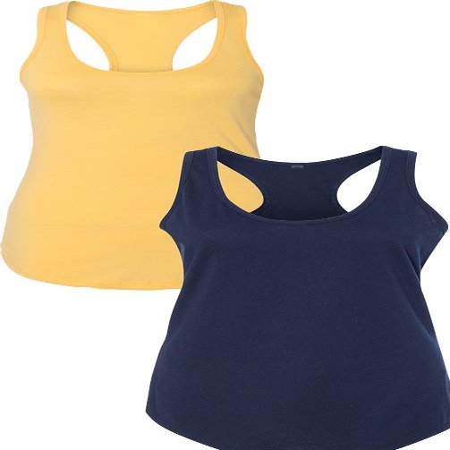 1533 Next Level The Ideal Racerback Tank LargeBanana-Navy