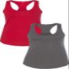 1533 Next Level The Ideal Racerback Tank 2XLRed-Dark Grey view 1