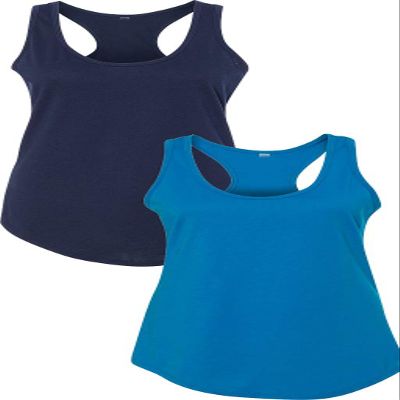 1533 Next Level The Ideal Racerback Tank Medium Navy-Turquoise