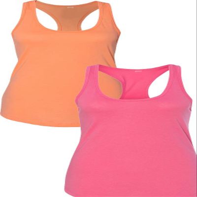 1533 Next Level The Ideal Racerback Tank LargeOrange-Pink