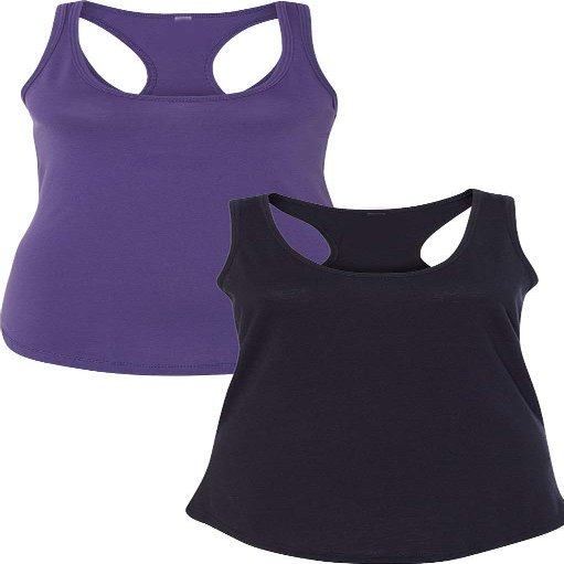 1533 Next Level The Ideal Racerback Tank 2XLPurple-Black