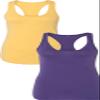 1533 Next Level The Ideal Racerback Tank LargeBanana-Purple view 1