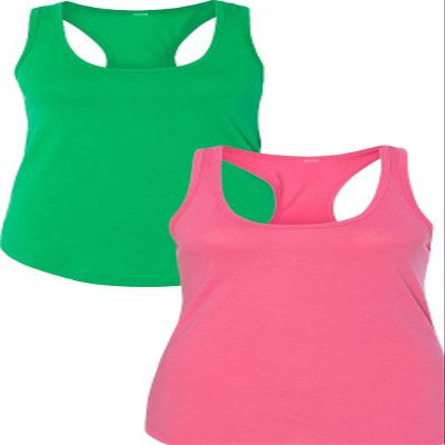 1533 Next Level The Ideal Racerback Tank 2XLGreen-Pink