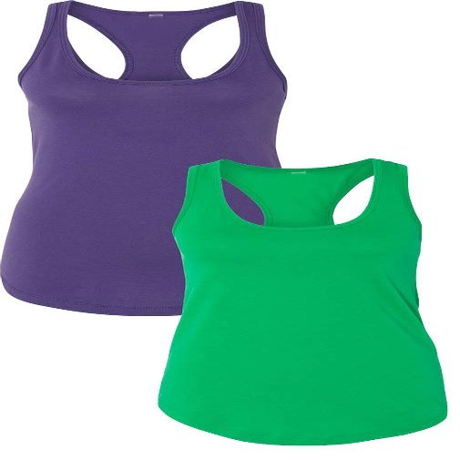 1533 Next Level The Ideal Racerback Tank Small Purple-Green
